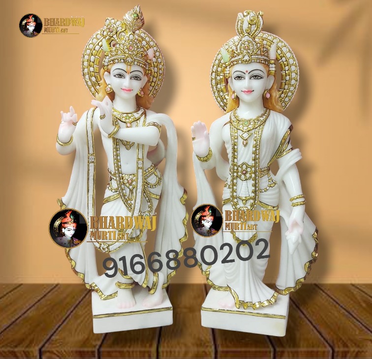 Marble radha krishna 